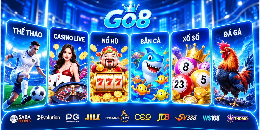 Hệ sinh thái sản phẩm GO8 và các nhà phát hành trò chơi